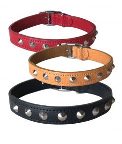 3/4″ Studded Leather Dog Collars