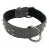 1.5" Wide Studded Leather Collar