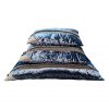 Blue Crushed Velvet Snuggle Beds