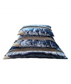 Blue Crushed Velvet Snuggle Beds
