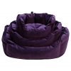 Purple Velvet Oval Lazy Beds