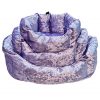 Lazy Bed Set Lilac Crushed Velvet Beds