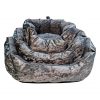 Oval Lazy Beds, Dark Silver and Grey